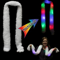 Light Up White Scarf with Multi Color LEDs